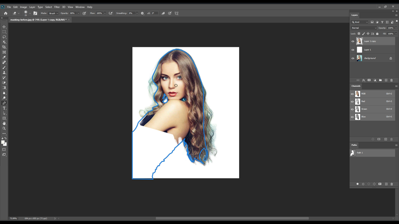 How to Hair Masking in Photoshop 2021